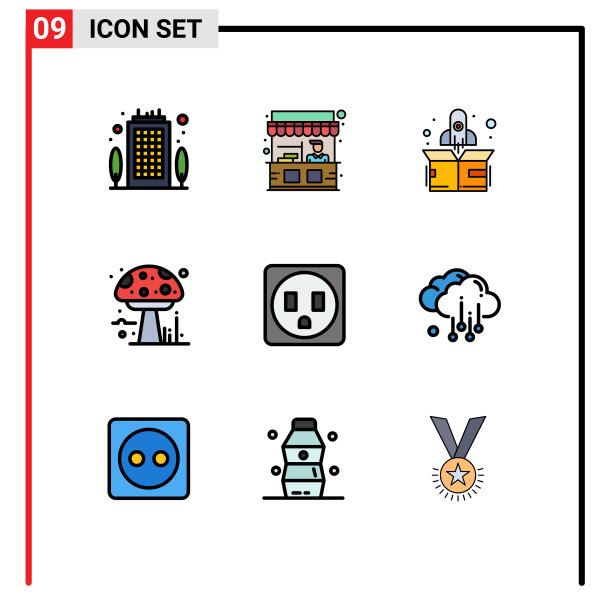 设置9商业填充线平面颜色包图片下载