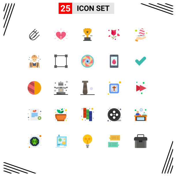 通用图标符号组25现代扁平图片下载