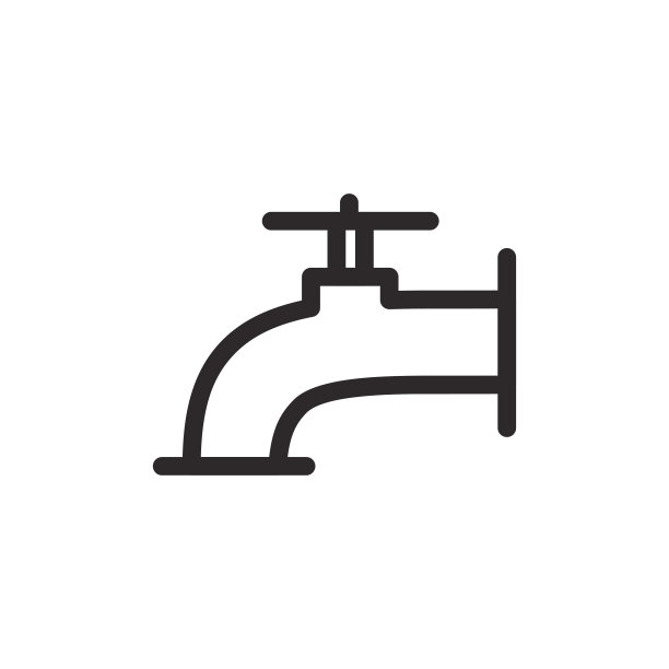 自来水图标矢量设计插图图片下载