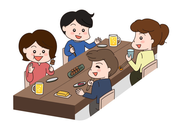 人们在餐馆里聊天。图片下载