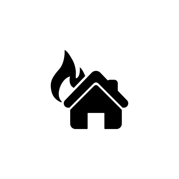 房子着火了。矢量在孤立的白色背景。每股收益10图片下载