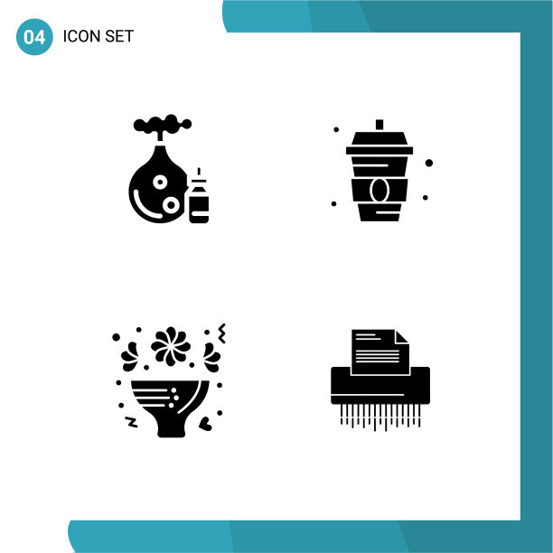 设置4商业固体字形包装香气图片下载
