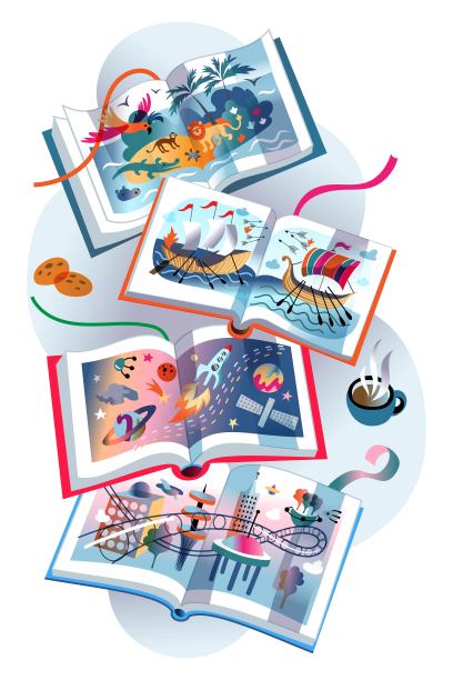 儿童书籍天文学，非洲动物群，战船，天文学图片下载