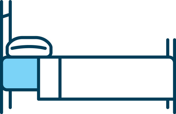 床图标线和填充样式图片下载