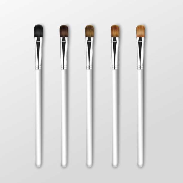 一套专业的化妆眼影刷图片下载