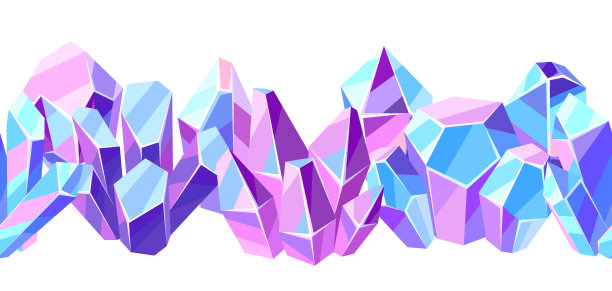 无缝模式与晶体和矿物。图片下载