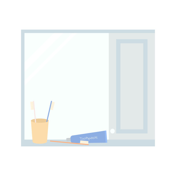 有浴室配件的架子。个人卫生产品。牙刷、牙膏图片下载