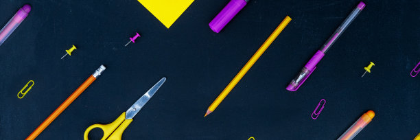 办公和学习用品。图片下载