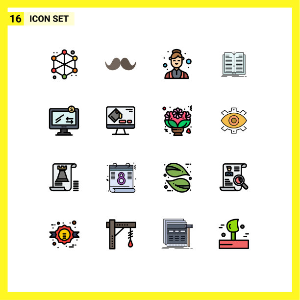 为卷筒纸设置16条通用平色填充线图片下载