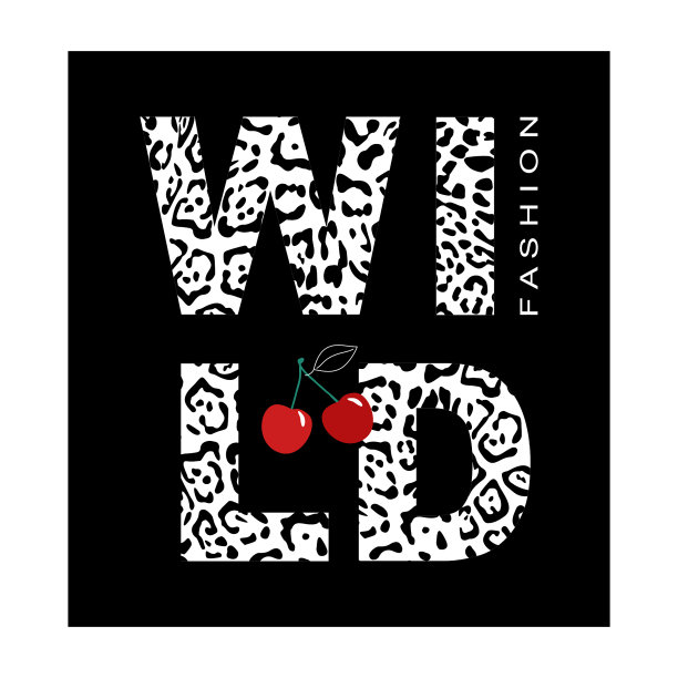野外。文字来自异国情调的动物纹理和樱桃黑色的背景。猎豹、豹、虎皮。青春,时尚的打印。时尚、优雅、富有异国野生动物皮。豹的创意模式。图片下载