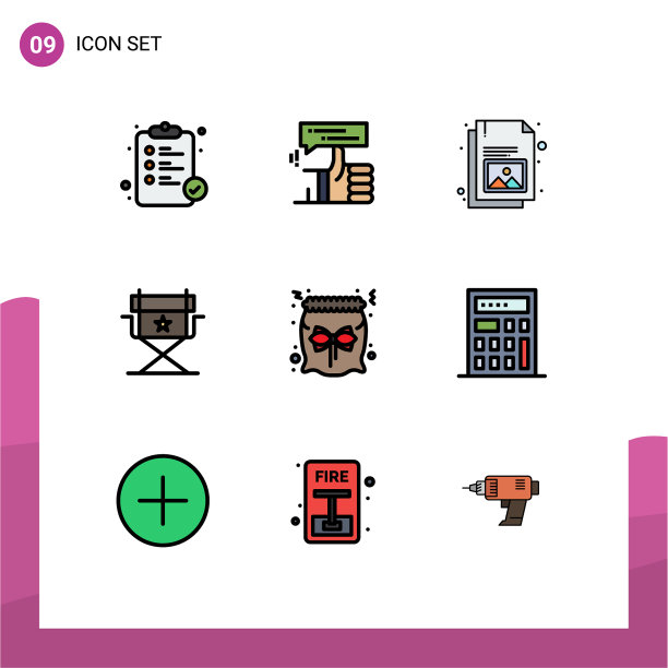 设置9填充线平面颜色的网格糖果图片下载