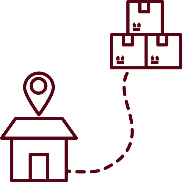 快速交付概念房子与定位销和图片下载