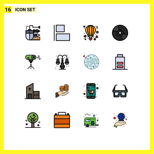 用户界面包16基本平色填充图片下载