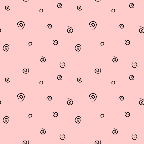 简单元素的无缝图案纹理，螺旋，螺旋，粉红色的背景。适用于贺卡，包装纸，生日纸，织物，纺织品，网图片下载