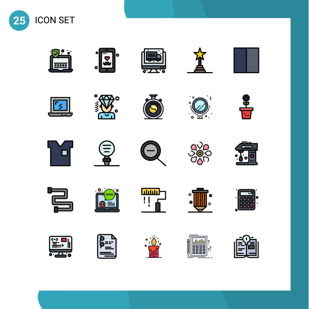 填充线平色包25通用图片下载