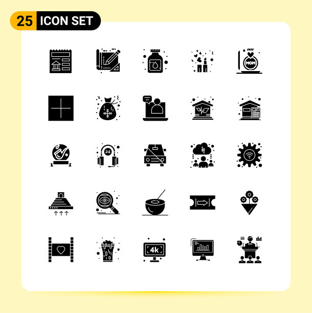 为妈妈设置25个商业固体符号包图片下载