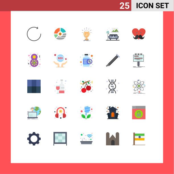 股票图标包25行符号和符号图片下载