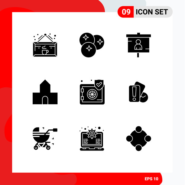 9 .创意图标的现代标志和符号图片下载