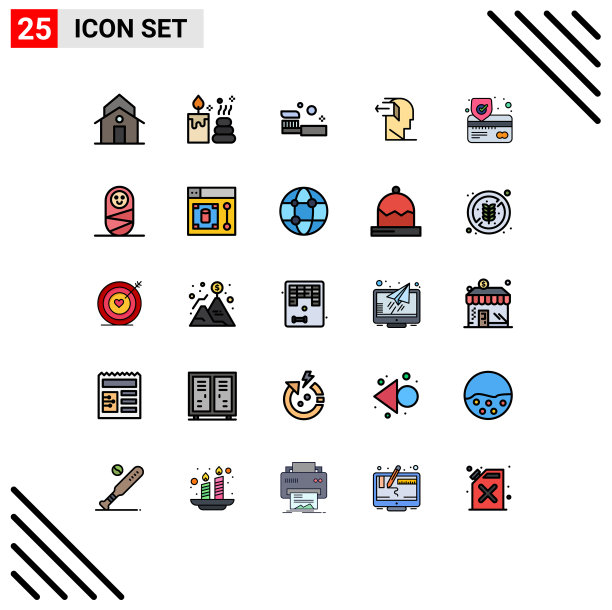 填充线平色包25通用图片下载