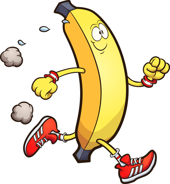 运行的香蕉图片下载