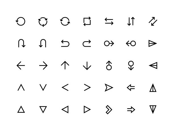1910.m30.i020.n010.S.c12.1420346216箭头UI图标。网页和移动应用程序向前刷新和返回符号，现代最小箭头。向量可编辑设置图片下载
