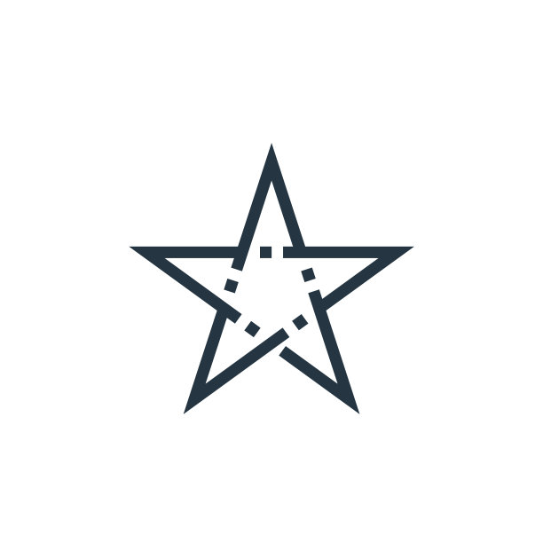 星形矢量图标孤立在白色背景上。轮廓，细线星形图标用于网站设计和手机，应用程序开发。细线星形轮廓图标矢量插图。图片下载