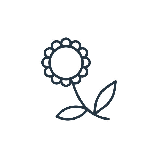 花朵图标向量从春天的概念。细线插图的花可编辑的笔触。花线性标志使用在web和移动应用程序，标志，印刷媒体。图片下载