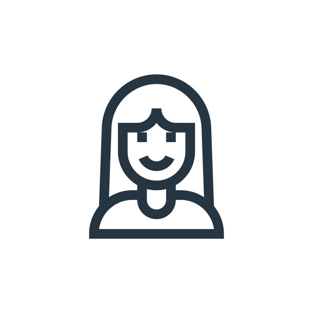 女人矢量图标孤立在白色背景。轮廓，细线女人图标为网站设计和移动，应用程序开发。细线女人轮廓图标矢量插图。图片下载