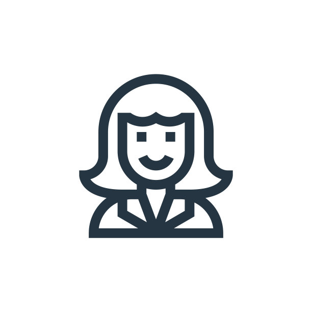 女性矢量图标孤立在白色背景上。轮廓，细线女性图标网站设计和移动，应用程序开发。细线女人轮廓图标矢量插图。图片下载