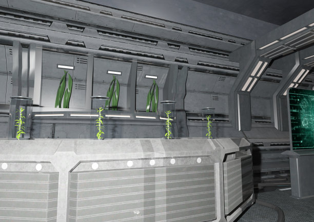 植物空间实验室三维插图图片下载