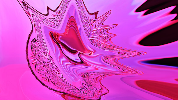 以蓝色和洋红色为背景的抽象发光图案。未来的曲线。的概念。图片下载