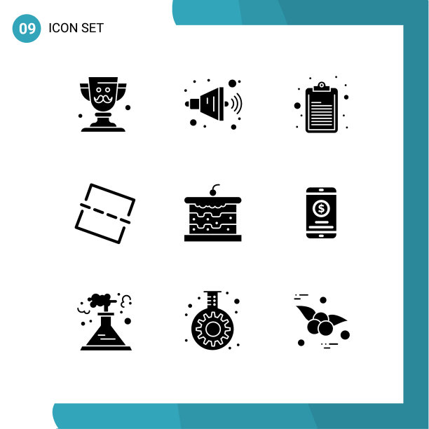 主题立体符号和可编辑符号的9种图片下载