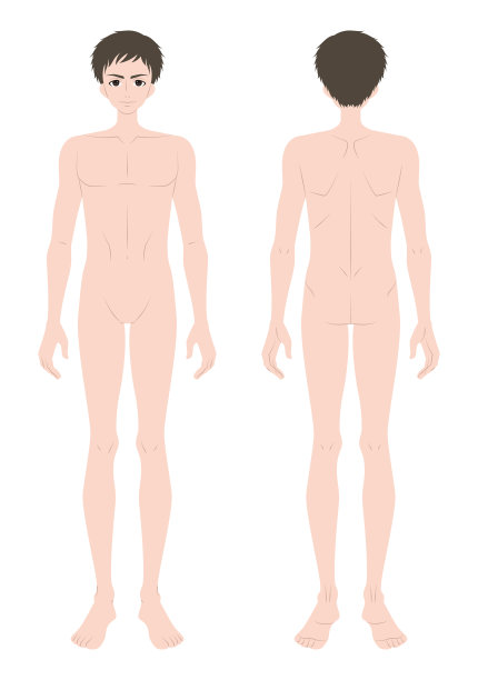 一个全身赤裸的男人的画像图片下载