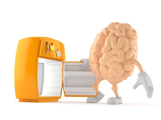 打开冰箱的大脑特性图片下载