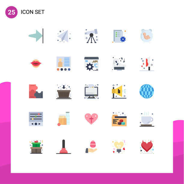 25平色概念的网站移动和图片下载