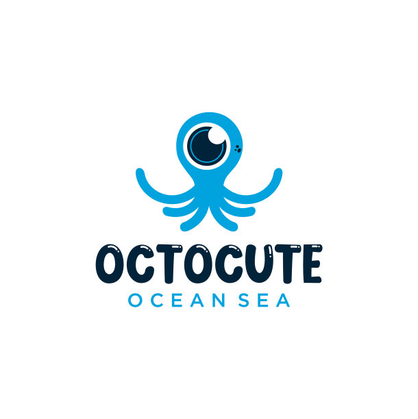 可爱的八达通logo模板设计股票图片下载