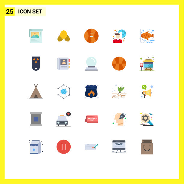 现代套25平色象形文字的图片下载