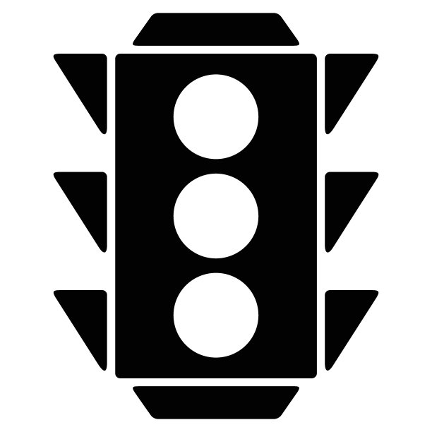 交通灯、信号灯的图标。交通信号标志。图片下载