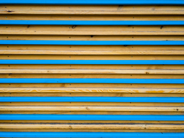 棕色和蓝色木板墙纹理背景，手机照片图片下载