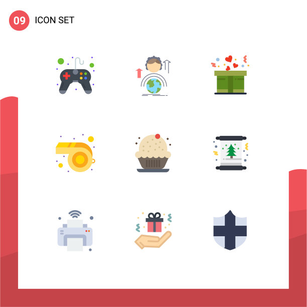 包9个有创意的单色庆祝图片下载