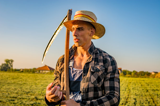 在田间辛勤工作图片下载