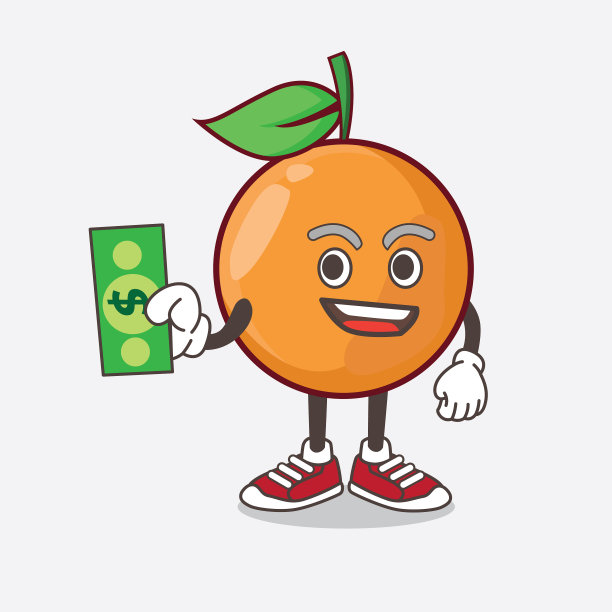 柑橘水果卡通吉祥物人物图片下载