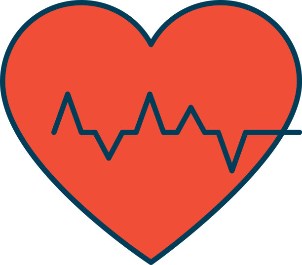 心脏图标线和填充样式图片下载
