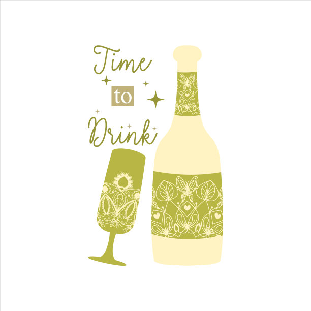 绿橄榄概念风格的瓶子和玻璃图片下载