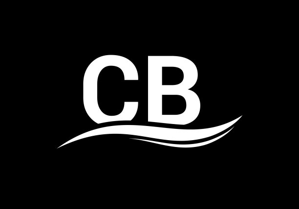 b首字母logo设计模板图形图片下载