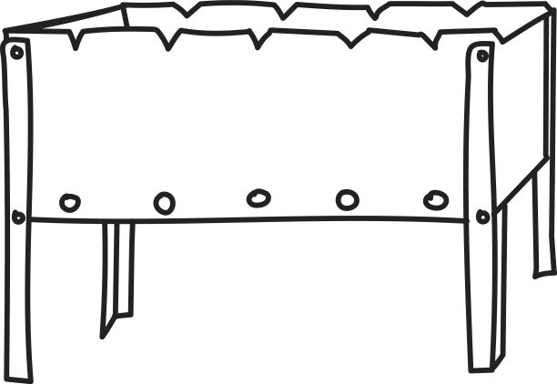 烧烤烧烤线图标孤立在白色图片下载