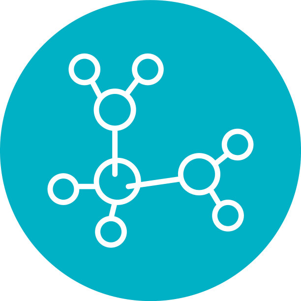 分子链图标块样式图片下载