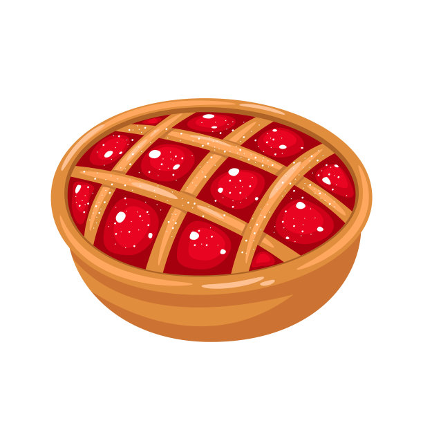 美味的水果自制派图片下载