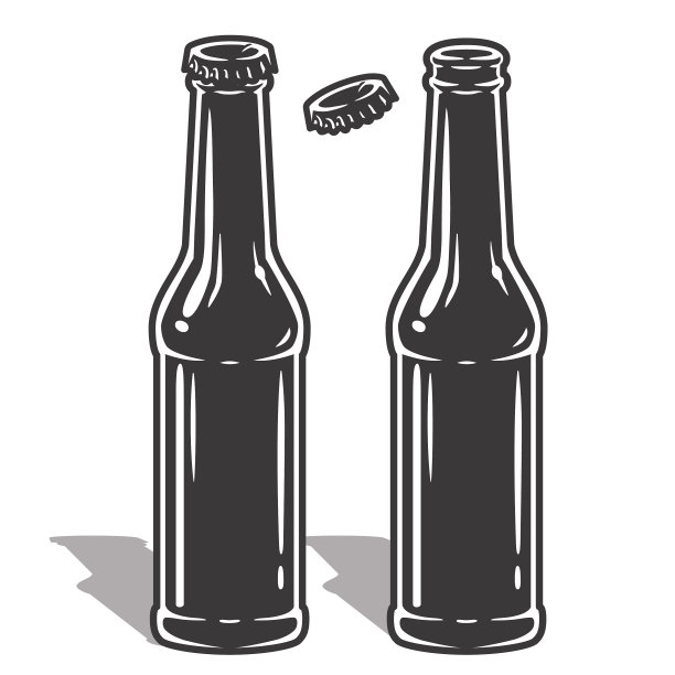 啤酒瓶要有泡沫和瓶盖图片下载