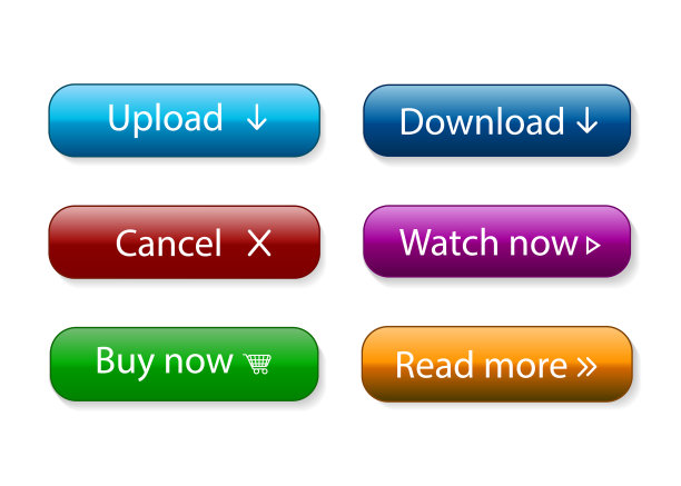 用文本设置现代材质样式按钮图片下载